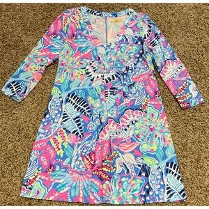 Lilly Pulitzer Amina Dress Fantasy Garden XS
